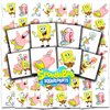 Spongebob Squarepants Tattoos Party Favors Bundle ~ 70+ Perforated Individual 2" x 2" Spongebob Temporary Tattoos for Kids Boys Girls (Spongebob Party Supplies MADE IN USA)