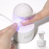 GAOY Mini UV Light for Gel Nails, Small Nail Cure Light, Eggshell LED Nail Lamp, USB Nail Dryer for Fast Curing, White