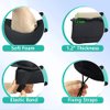 Mybow Knee Scooter Pad for Comfort Knee Walker Pad Cover Cushion Scooter for Broken Foot Leg Injury Knee Cushion Roller Scooter Padding Medical Foam Cushion Seat Cover (Black)