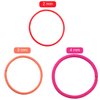 TecUnite 200 Pieces No-metal Hair Elastics Bulk Rubber Bands Hair Ties Ponytail Holders Hair Bands for Women Girls (Multicolor,2 mm X 5 cm)