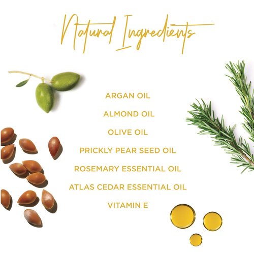 Beauty Nut Hair Serum 100% Organic Argan Oil to condition hair, repair damaged hair, tame curly frizzy hair, hydrate, moisturize and restore shine for complete haircare