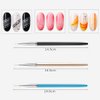 JERCLITY 8pcs Nail Art Brushes Set Nail Art Liner Brushes UV Gel Painting Nail Gradient Brush Lace Nail Ombre Brush French Tip Ombre Nail Brushes Double Ended Nail Sponge Pen Manicure Kit
