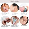 Lishae Ear Piercing Kit, 8 Pcs 4mm Disposable Self Ear Pericings Kit with Ear Studs and 1Pcs Piercing Gun Aid Pierce Kit Tool