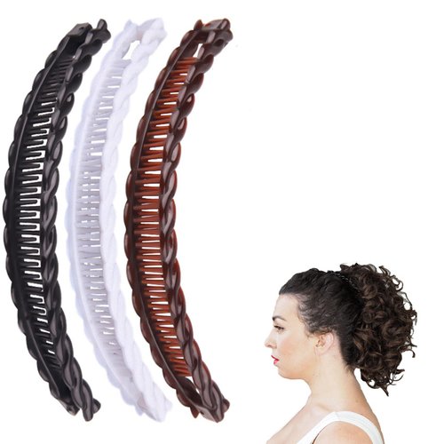Banana Hair Clips Vintage Clincher Combs Tool for Thick Curly Hair Accessories Combs Double Banana Clip Set for Women Girls