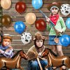 Hungdao 52 Pcs Western Party Horse Balloons Cowboy Decorations Bandana Balloons Cowgirl Foil Latex Balloons for Baby Shower Birthday Arch Decorations(Blue Brown Series)