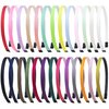 WJYX BOWS 10mm Thin Headbands For Girls, 26 Pcs Plastic Headband with Teeth Head Bands Hairbands DIY Hair Accessories for Girls Teens and Women
