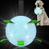 QDAN Reflective Dog Toys : Dog Soccer Ball with Straps, Interactive Dog Toys for Tug of War, Night Dog Balls for Small Medium Dogs, Dog Outdoor Toys, Dog Birthday Gifts (6 inch)