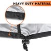55 Gallon Drum Cover - 2 PACK Stretchable Adjustable Drum Cover with Drawstring, Water Storage Barrel Cover for Barrel Universal Rain Barrel, All Weather Protection