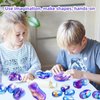 kykake 12Pcs Slime Party Favors, Galaxy Slime Ball Party Gifts - Stretchy Stress Relief, and Safe for Girls and Boys - Classroom Reward, Valentine's Day Party Supplies