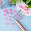 OSIRIDEH2- Nail Drill Dust Guard, Dust Guard For Nail Drill, Supplies Electric Nail Filer Plastic Cap-Nail Art Tools Drill Dust Collector Dust Stopper Nail Drill Bit (10pcs(Pink))