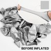 PartyWoo Metallic Silver Balloons, 142 pcs Silver Balloons Different Sizes Pack of 18 12 10 5 Inch Silver Balloon Arch Kit Balloon Garland for Birthday Graduation,Party Decorations, Silver-G102