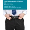 YUANHANG Pants Waist Button Extender: 16Pcs Button Extenders for Jeans - Women Men Pants Waist Extenders - Pants Waist Extension 1/1.3 Inches - 5 Colors Pant Waistband Expander