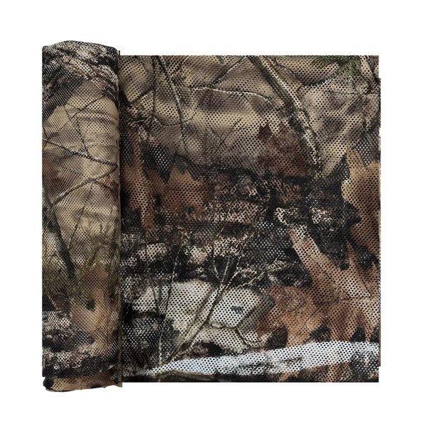 LOOGU 300D Durable Camo Netting Cover 56 inch x 6.5/9.5/13/19/32/65 Feet for Hunting Ground Blinds, Tree Stands, Duck Blinds