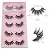 DYSILK False Eyelashes Mink - Strip Lashes 5 Pairs 6D Faux Eyelash Wispy Lashes Cat Eye Fake Eyelashes Natural Look Fluffy Lash Reusable Lash Extension Kit | 004-16.7mm
