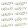10 Pieces Metal Hair Clips with Blank Round Tray Base Fits 12mm Round Hair Clip Cabochon Settings Hair Barrettes with Blank Hairgrip Base Trays for DIY Hair Accessories Making, Silver