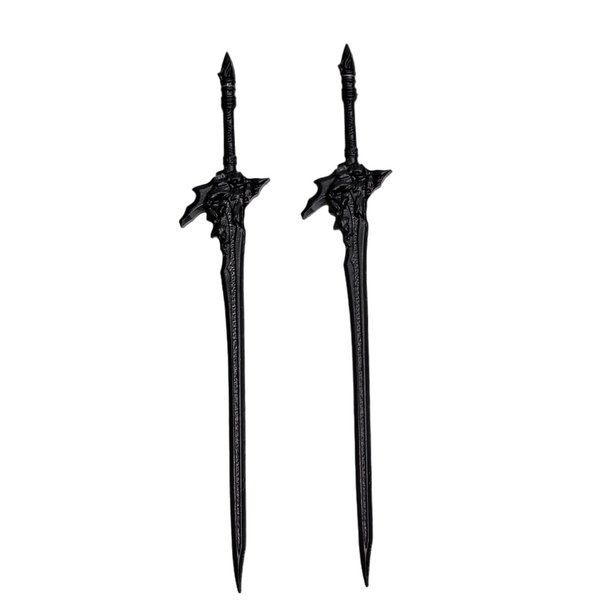 LANGHONG 2PCS Retro Viking Hair Pin For Women Sword Hairpin Hair Styling Pins (RLMS)