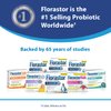 Florastor Probiotics for Digestive & Immune Health, 30 Capsules, Probiotics for Women & Men, Helps Flush Out Bad Bacteria, Boost The Good with Our Strain Saccharomyces Boulardii, Packaging May Vary