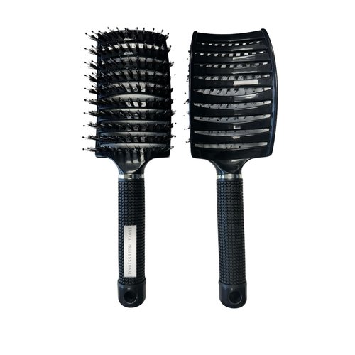 Boar Bristle Hair Brush – Curved and Vented for Wet and Dry Detangling Hair Brush for Women Long, Thick, Thin, Curly & Tangled Hair Vent Brush
