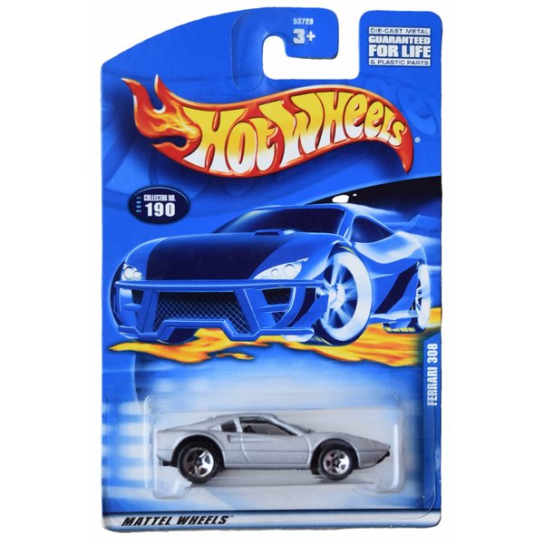 Hot Wheels Ferrari 308, Silver #190 - Ferrari