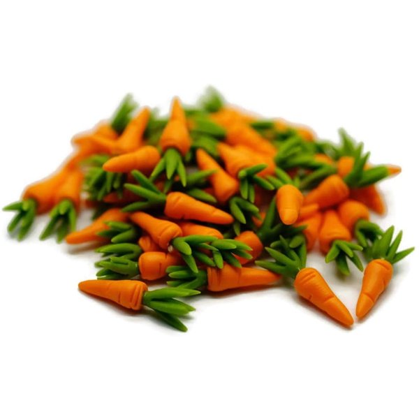 20 Loose Carrots Vegetable Dollhouse Miniatures Rec No.6