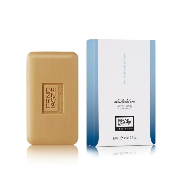 Erno Laszlo Phelityl Cleansing Bar, Moisturizing Face Soap Bar, Hydrating Facial Cleanser Gently Cleanses Without Drying for Silky Smooth Skin, 3.4 Oz