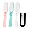 4 Piece Folding Combs Hair Brush Portable Pocket Travel Hairbrush Styling Hairbrush for All Hair for Women Men (Multicolor)