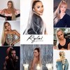 YIBANG 30inch Long Straight Drawstring Ponytail Synthetic High Puff Ponytail Hair Pieces With Comb Clip in Straight Ombre Blond Ponytail Clip in Hair Extensions Smooth &Soft(MT27/613)…