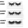 SY SHUYING 20mm Mink Lashes 3D Real Mink Eyelashes Fluffy Dramatic False Eyelashes 6D Wispy Long Thick Luxury Volume Fake Eye Lashes (3 Pairs, Doll Honey Queen)
