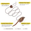 Potaroma Hanging Cat Mice Toys 3 Pcs with Squeaky Sound, Interactive Cat Teaser Retractable, Cat Toys Indoor Kitten Play Chase Exercise, Mental Physical Stimulation