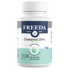 Freeda Chelated Zinc Supplement - Kosher 30 mg Zinc Chelate Zinc Tablets as Albion TRAACS Zinc Bisglycinate - Zinc Chelated for Adults - Pure Zinc 30mg - Zinc for Men & Women - (100 Tiny Tablets)
