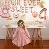 Four Ever Sweet Birthday Decorations, 4 Four Year Old Fourth 4th Birthday Decorations Girl Boy, Donut Birthday Party Decorations, Four Ever Sweet Backdrop Balloons,Donut Themed Birthday Party Supplies