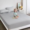 Biloban Twin Fitted Sheet 2 Pack, Twin Bedding Fitted Sheets Only for Boy Kids with Deep Pocket up to 14", Bottom Sheet, Shrinkage & Stain Resistant Bed Sheets, Wrinkle Free & Easy Care, Grey
