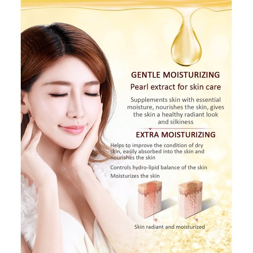 BIOAOUA Pure Pearls Skin Silky Flawless Refreshing Eye Cream Essence Beautiful Moisturized Skin Oil Control 35g