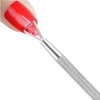 Nice & DeftCuticle Pusher Stainless Steel Nail Art Remover Tool Triangle Cuticle Peeler Scraper Remove Gel Nail Polish(Silver Color)