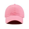 The Hat Depot Kids Washed Low Profile Cotton and Denim Plain Baseball Cap Hat (6-9 yrs, Light Pink)