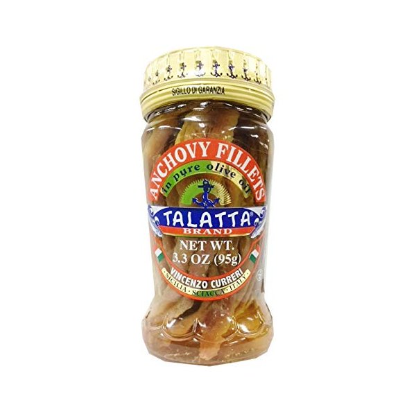 TALATTA Anchovy Fillets In Olive Oil, 3.3 OZ