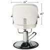 Betty Dain Salon Chair Cover, Protects Spa/Salon Chair Upholstery from Stains, Chemicals, Moisture, and Wear, Round, Fits Most Salon Chairs, Durable Vinyl, Clear