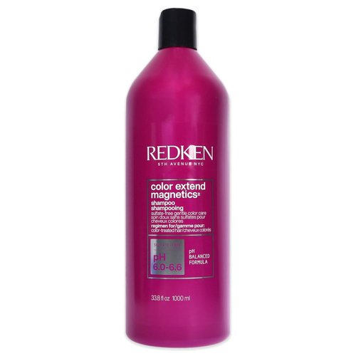 Redken Color Extend Magnetics Shampoo | For Color-Treated Hair | Gently Cleanses & Protects Color | With Amino Acid | Sulfate-Free | 33.8 Fl Oz