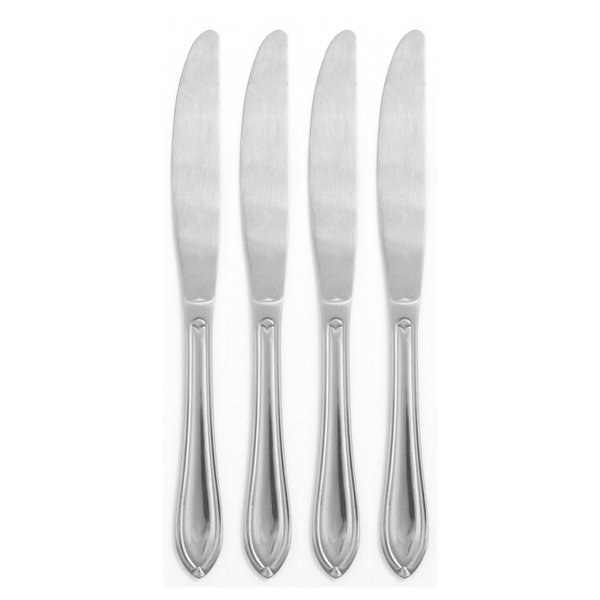 Hampton Forge Ginger 4 Pc Dinner Knives, 0.65 LB, Metallic