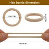 200 pcs Hair Ties, DaKuan Hair Ties No Damage, Hair Scrunchies, Seamless Towel Ring, No Crease Ponytail Holders, Suitable for Long Hair, Medium-Length Hair Decoration, Fixed (Black and Brown)