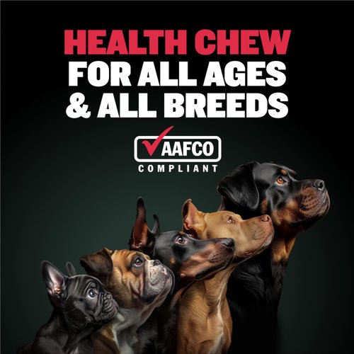 Bully Max 9-in-1 Total Health Dog Chews - Puppy & Adult Dog Multivitamin Treats - Omega 3 Vitamin Supplements for Immunity, Brain, Heart, Joint & Digestive Health for All Breeds - 75 Soft Chews/Bag