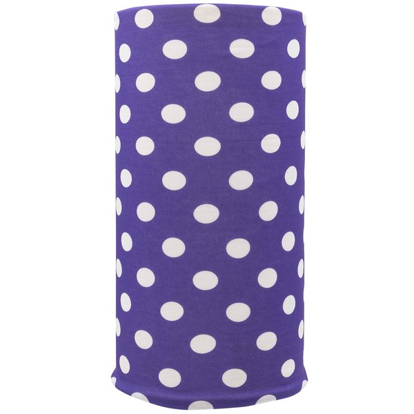 Bandana.com Purple Polka Dot Tube Headband Cooling Headband, Sports Headbands Unisex, Moisture Wicking- Single Piece