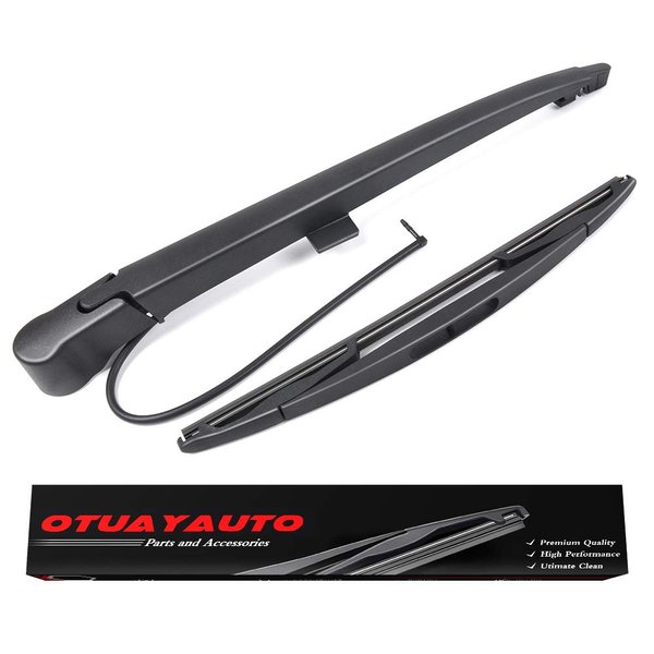 OTUAYAUTO Rear Windshield Wiper Arm Blade Set - Replacement for Chevy Tahoe 2007-2014, Chevy Suburban 2007-2014, Cadillac Escalade 2007-2014, GMC Yukon 2007-2014 Accessories OEM 15277756 Blade:12"