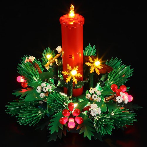 YEABRICKS LED Light for 40743 Christmas Table Decoration Building Blocks Model (Building Set NOT Included)