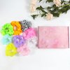 9 Pcs Light Up Scrunchies for Women, 3 Light Modes Led Scrunchies, Light Scrunchy for Girls, Glow Bands Ponytail Holder Glow in the Dark Christmas Hair Accessories Neon Rave party supplies