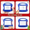 12 Pieces Mini Magnetic Drawing Board Erasable Doodle Board Party Favors for Kids Small Painting Sketch Pad Christmas Birthday Prize Classroom Supply Goodie Bags Filler Educational Toys (4 Colors)
