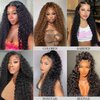YMY Hidden Strap 360 Glueless Wigs Human Hair Pre Plucked Pre Cut Water Wave 180 Density HD Full Lace Front Wigs Human Hair With Drawstring 24 Inch Natural Hairline Frontal Wig For Women