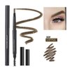 5 Colors Eyebrow Pen, Long Lasting Eyebrow Gel for Waterproof Eyebrow Makeup Waterproof Eye Brow Pencil Triangular Tip with Brush Makeup Cosmetic(Coffee)