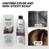 Fadelo Hair Dye Shampoo 3 in 1 for Grey Hair,Semi-Permanent 100% Coverage for Women and Men,Herbal Ingredients and Natural Plant (Chestnut Brown, 10.14)