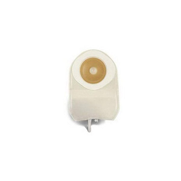 ConvaTec 175796 ActiveLife One-Piece Convex Urostomy Pouch with Pre-Cut Durahesive Skin Barrier, Fold Over Tap, 8" Pouch, Transparent, 1-1/4" Stoma Opening, Pack of 5